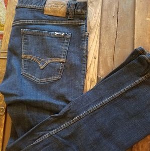 Seven7 dark-wash skinny jeans